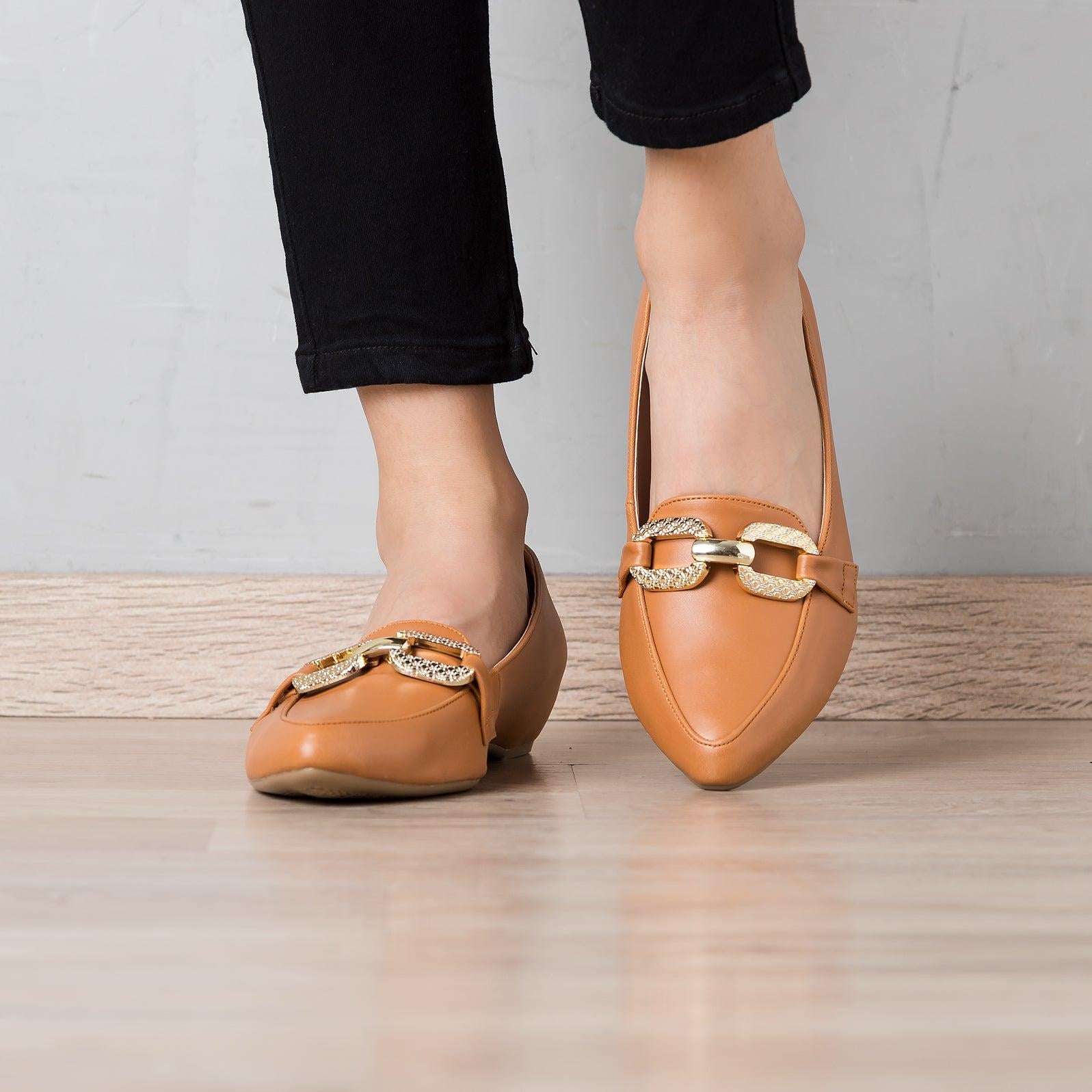 MOCASINES MUJER GOLDYUAN CAMEL - 2