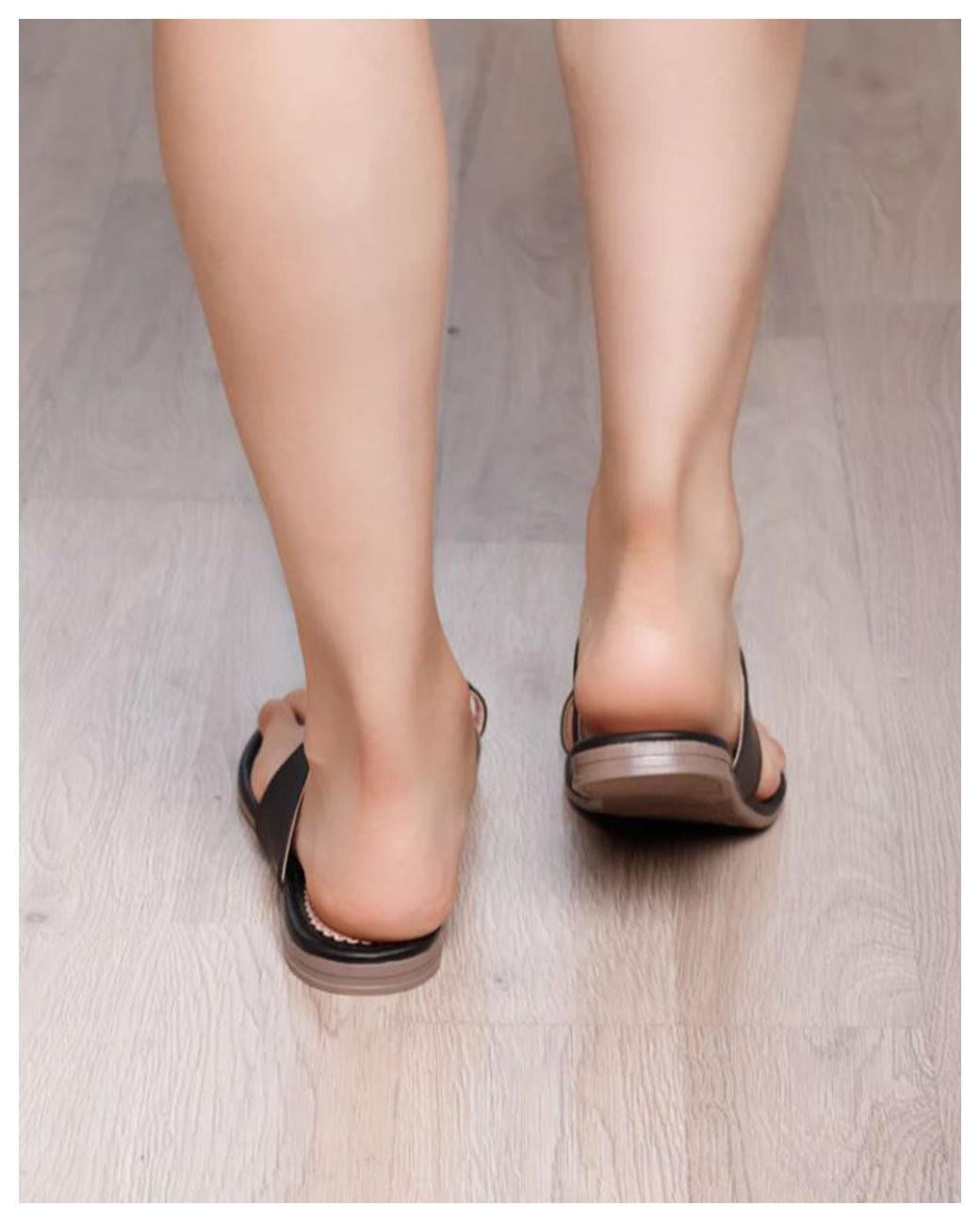 SANDALIAS CASUALES MUJER ARO NEGRO - 3