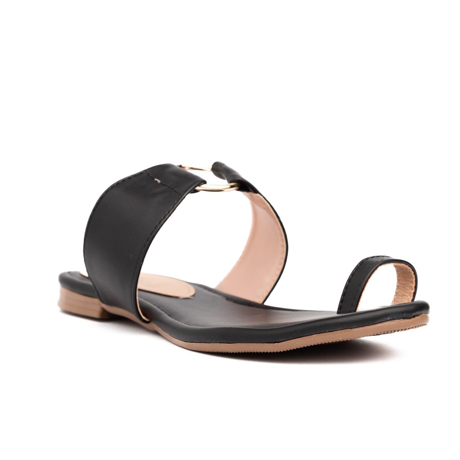 SANDALIAS CASUALES MUJER ARO NEGRO - 5