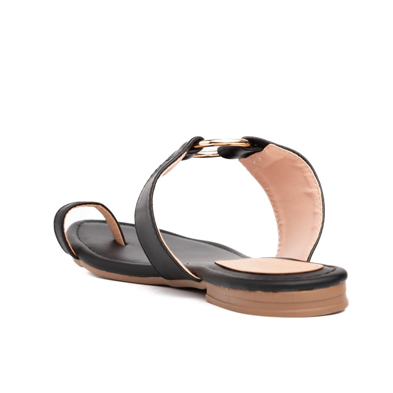 SANDALIAS CASUALES MUJER ARO NEGRO - 6