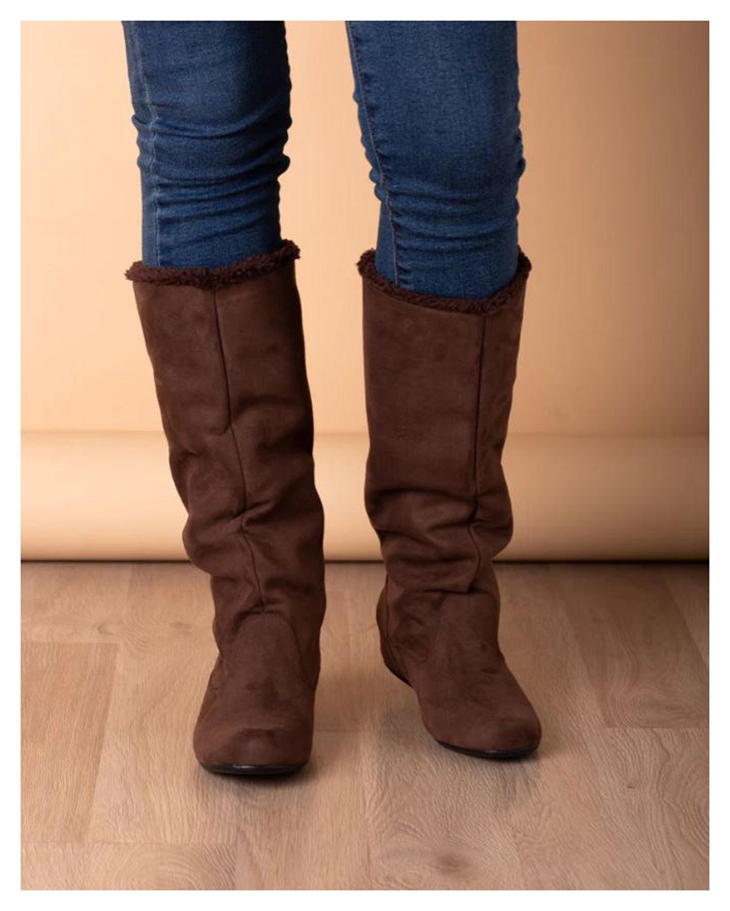 BOTAS MUJER GEELONG MARRON - 2
