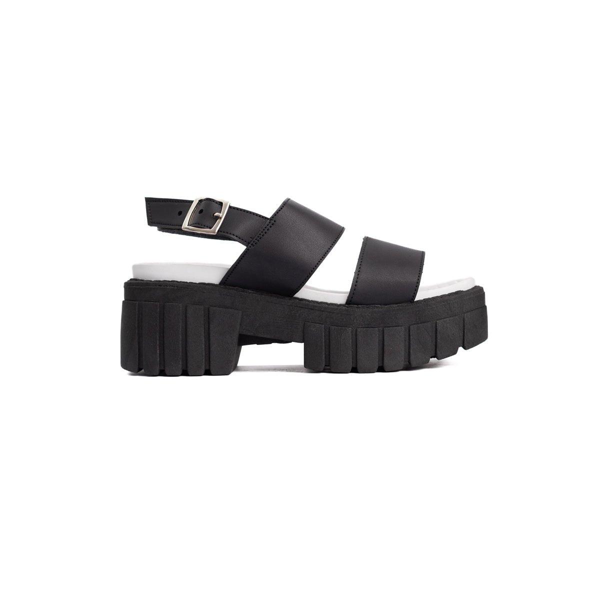 SANDALIAS CASUALES MUJER HANOBI NEGRO - 4