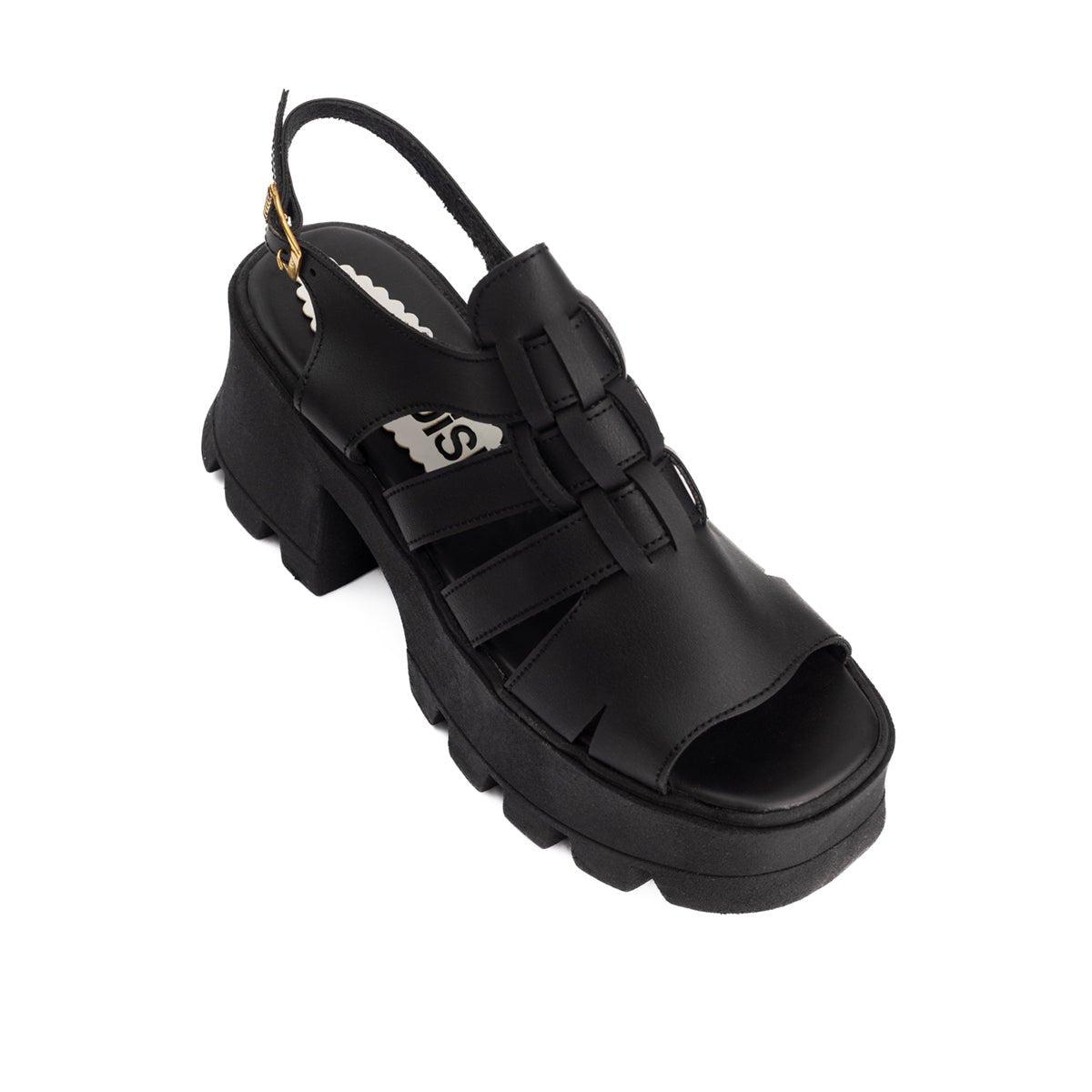 SANDALIAS CASUALES MUJER LUSAKA NEGRO - 5
