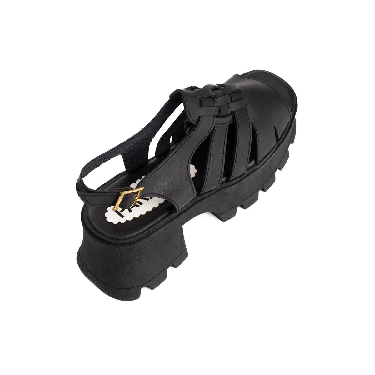 SANDALIAS CASUALES MUJER LUSAKA NEGRO - 6