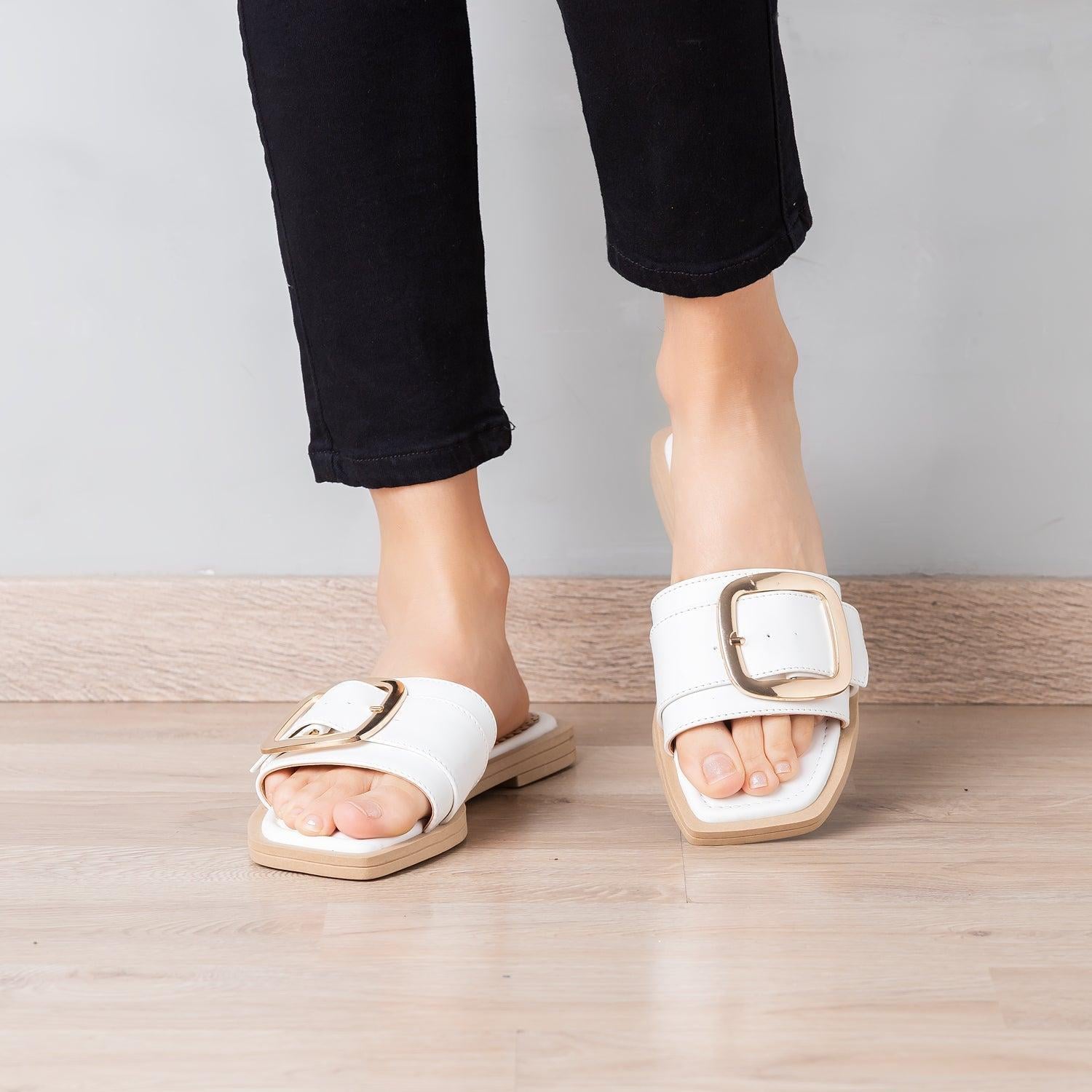 SANDALIAS CASUALES MUJER WILKENS BLANCO - 1