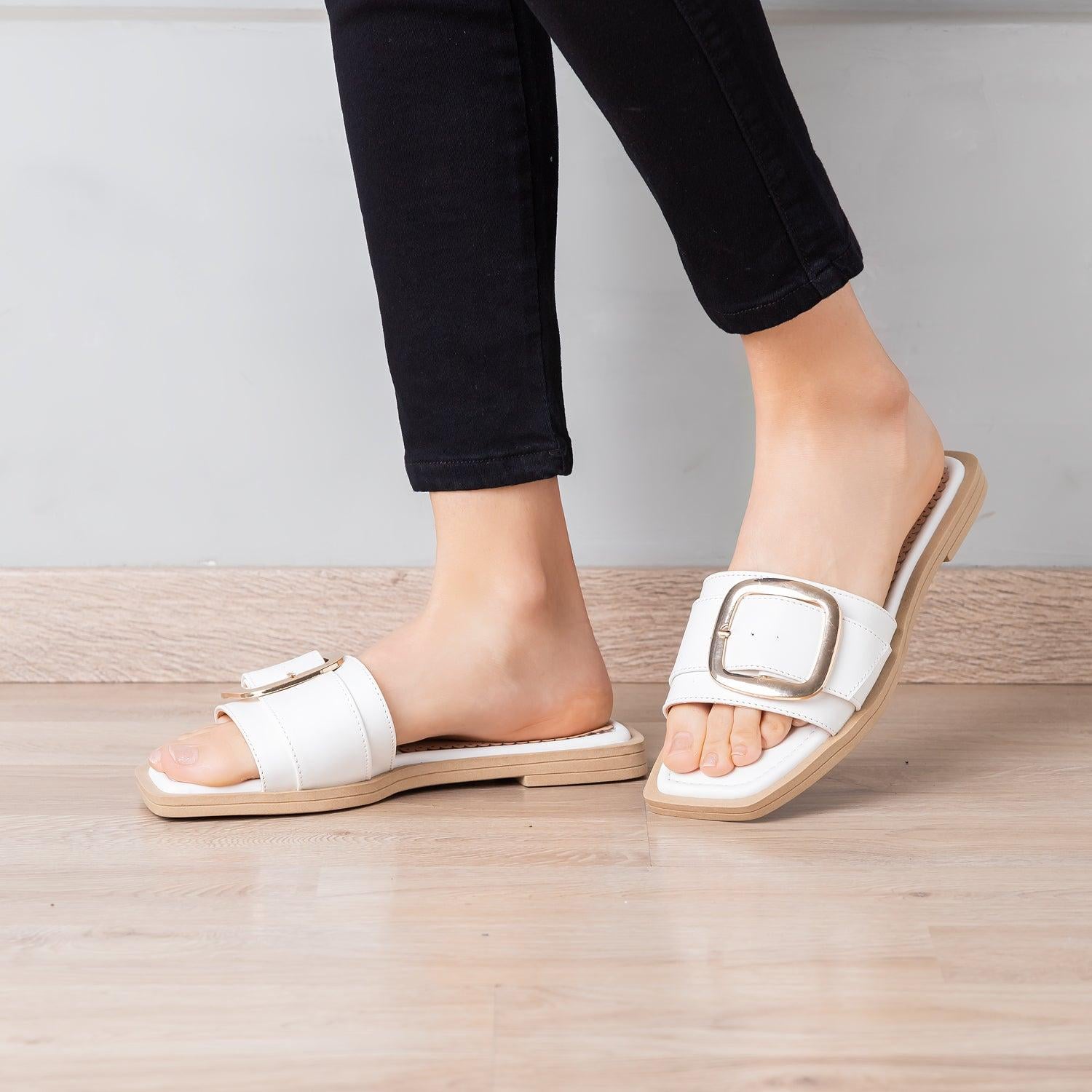 SANDALIAS CASUALES MUJER WILKENS BLANCO - 2