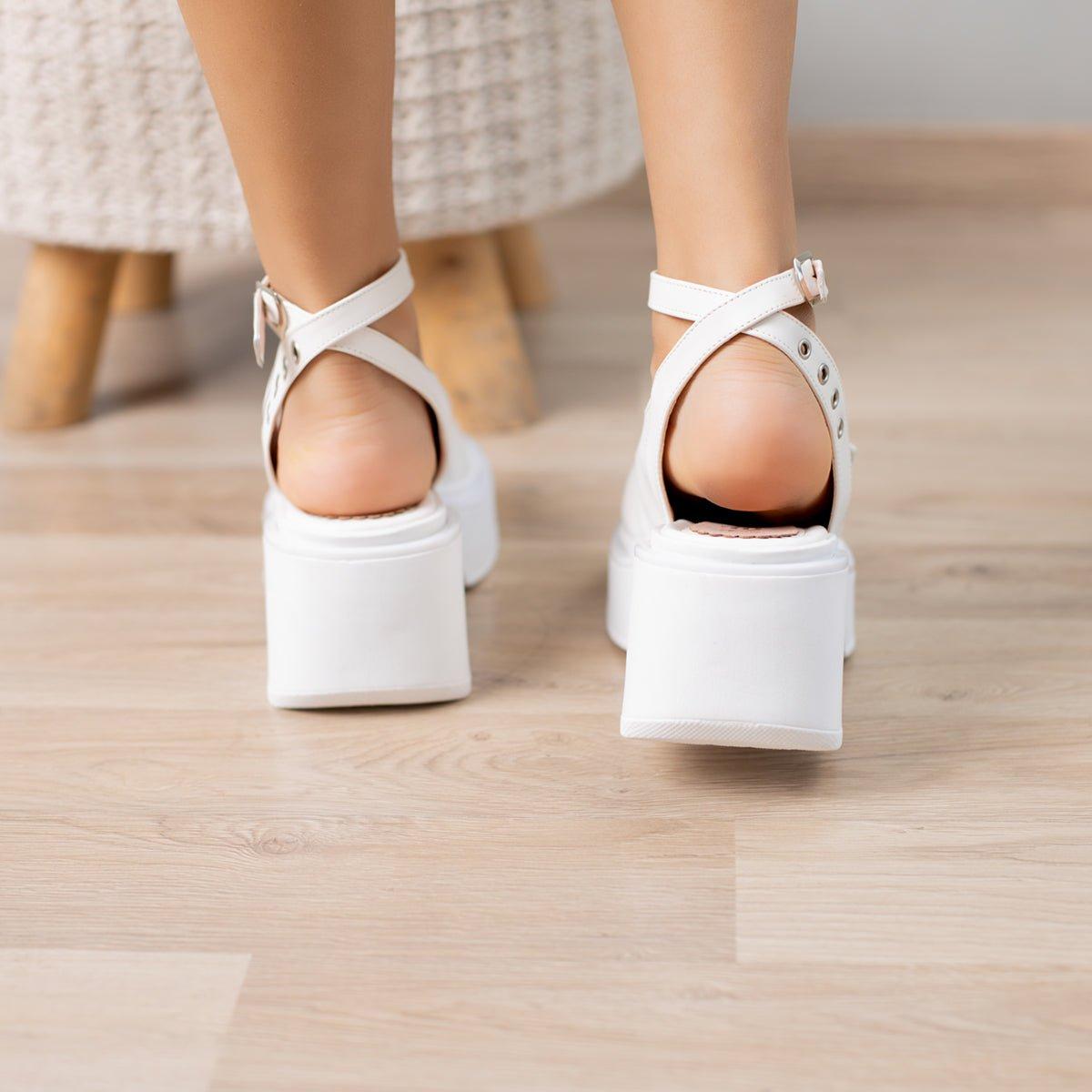 SANDALIAS CASUALES MUJER VASELA BLANCO - 3