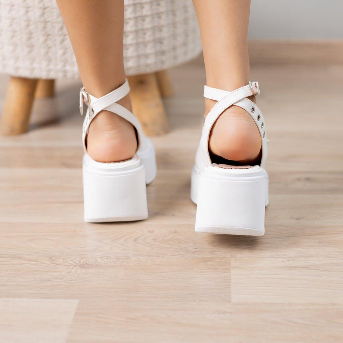SANDALIAS CASUALES MUJER VASELA BLANCO - 3