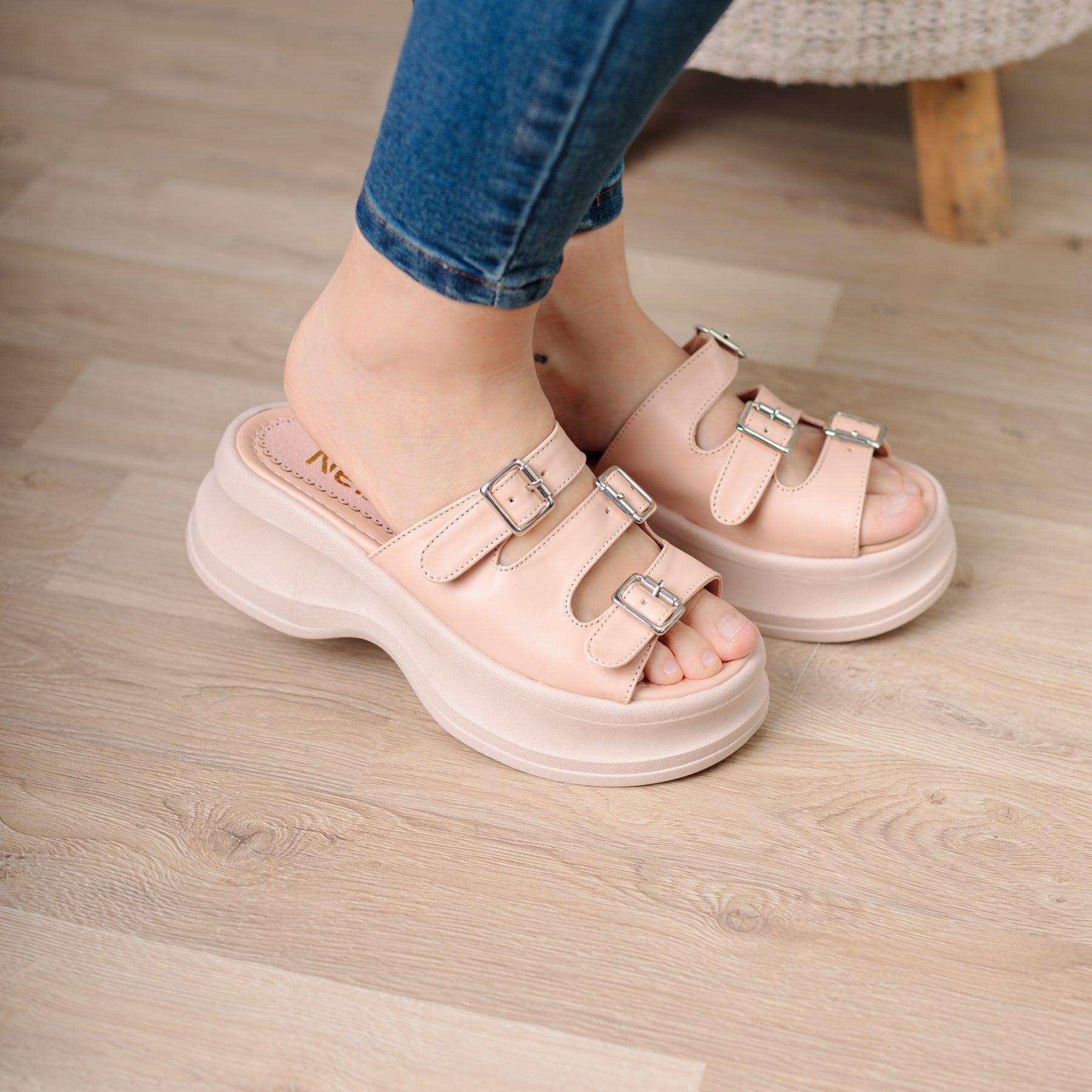 SANDALIAS CASUALES MUJER MILUSA PALO ROSA - 1