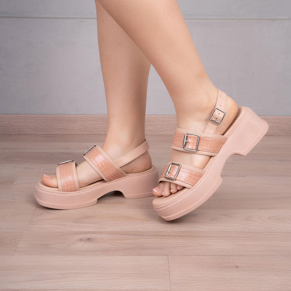 SANDALIAS CASUALES MUJER TRIPOLI NUDE - 1