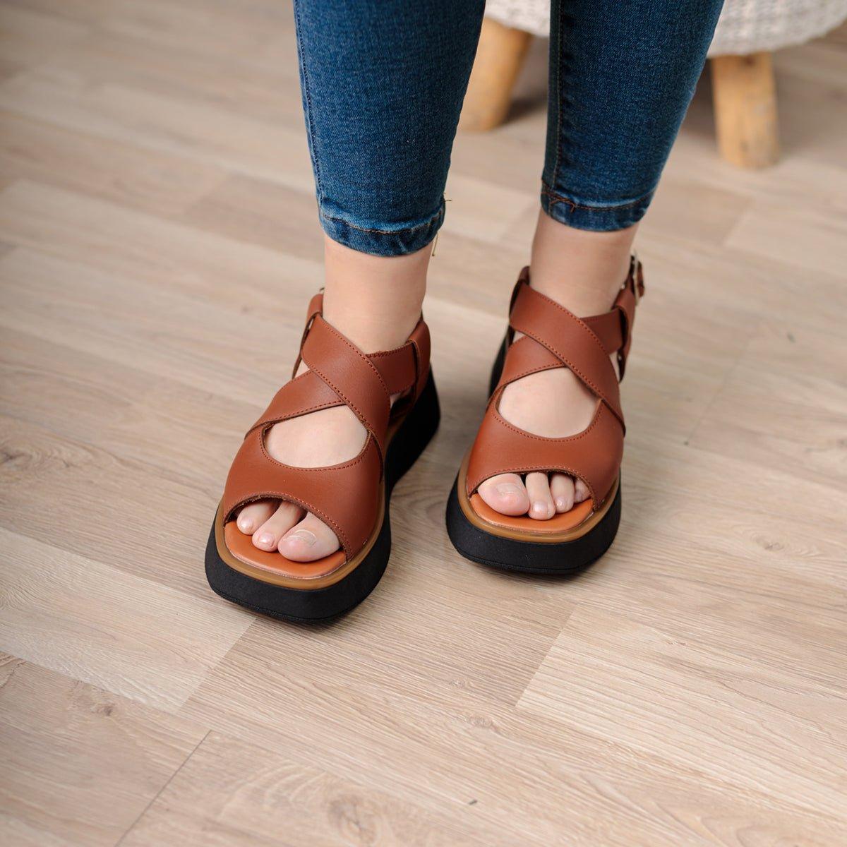 SANDALIAS CASUALES MUJER SHEYLA MARRÓN - 2
