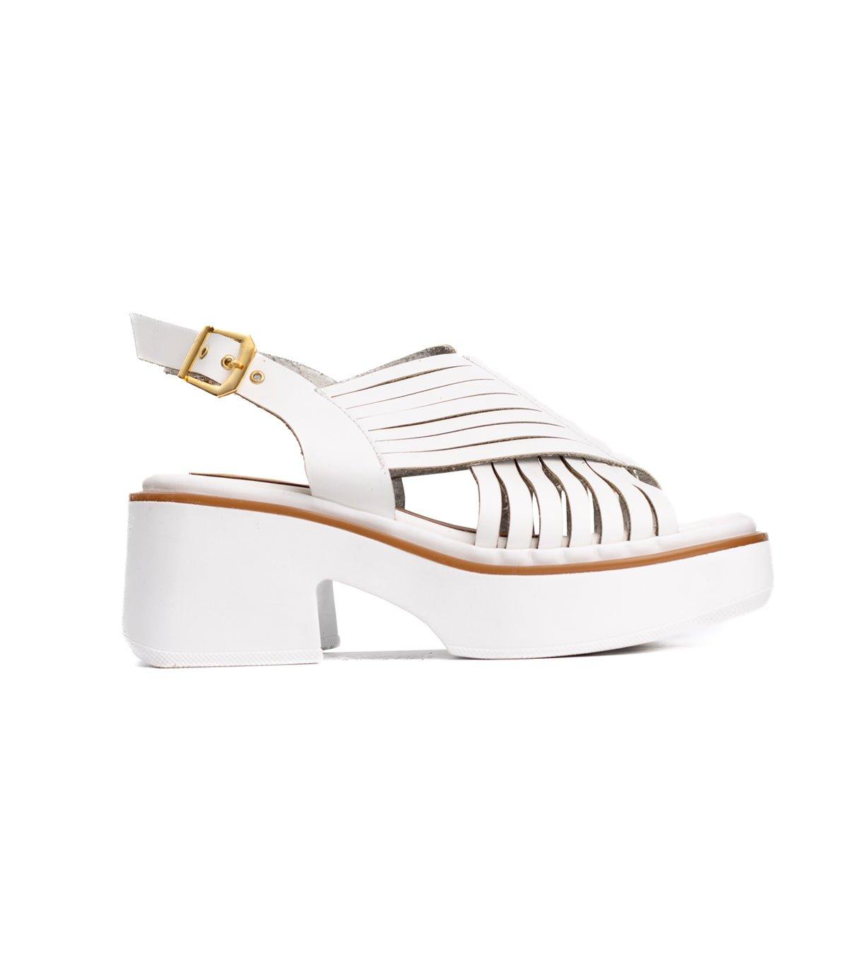 SANDALIAS CASUALES MUJER BRENTONI BLANCO - 4
