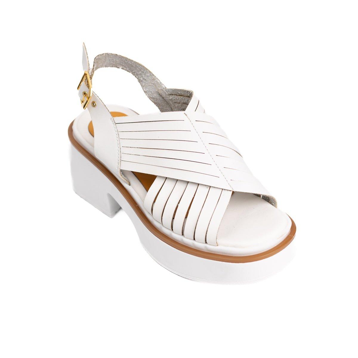 SANDALIAS CASUALES MUJER BRENTONI BLANCO - 5