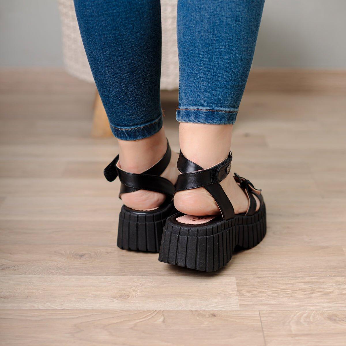 SANDALIAS CASUALES MUJER BRANA NEGRO - 3