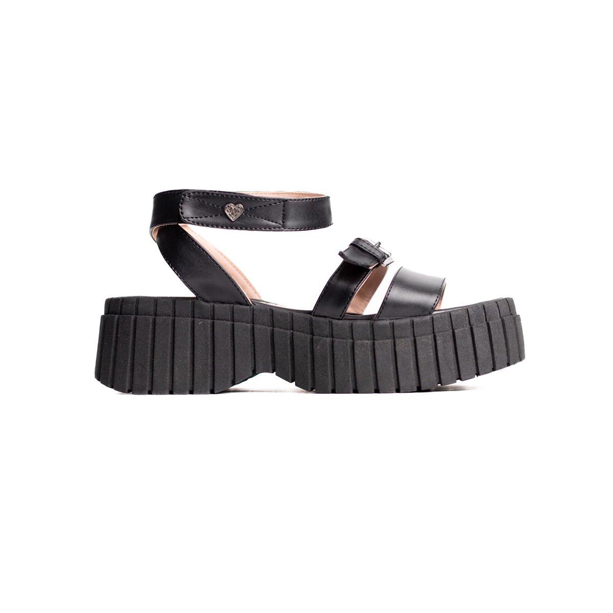SANDALIAS CASUALES MUJER BRANA NEGRO - 4