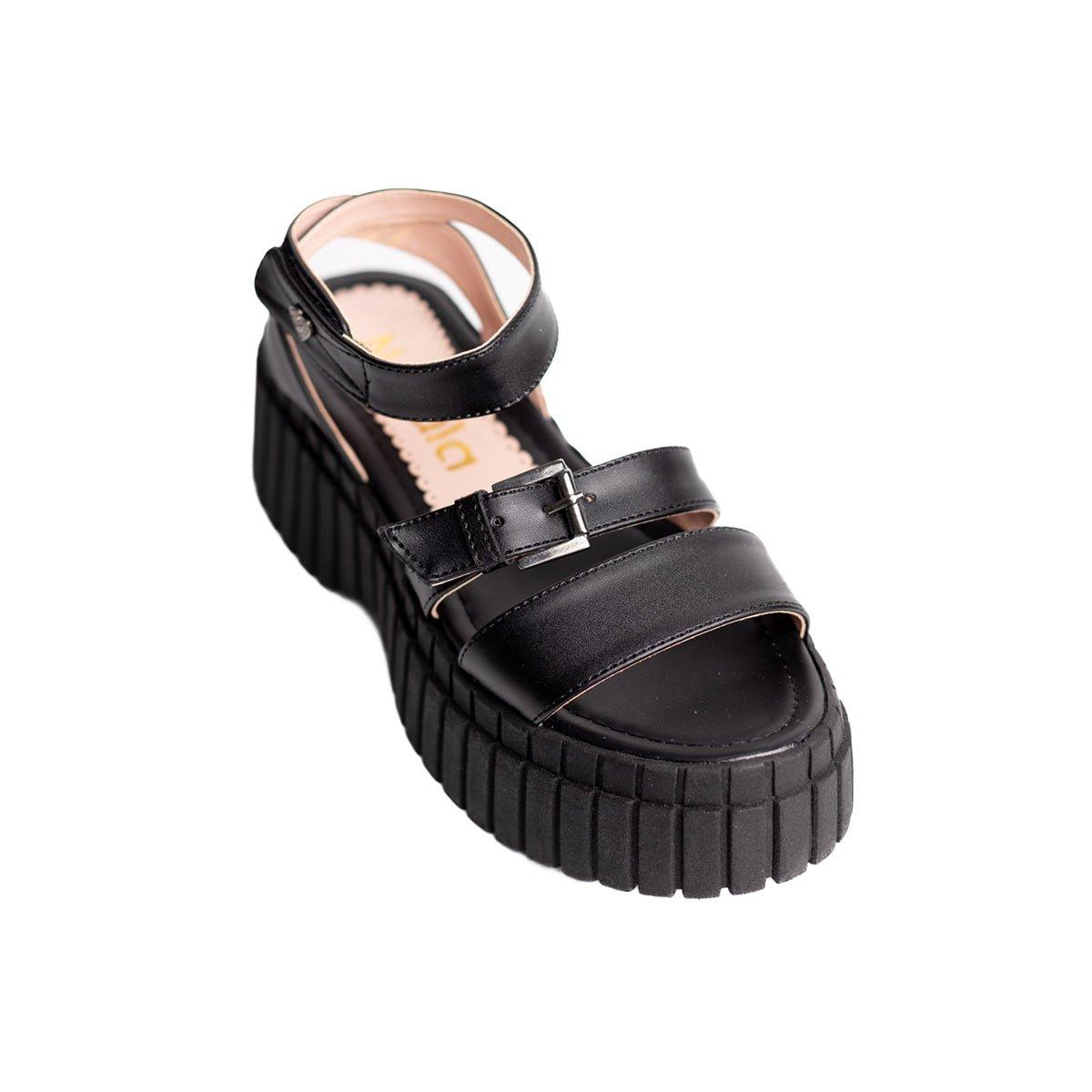 SANDALIAS CASUALES MUJER BRANA NEGRO - 5