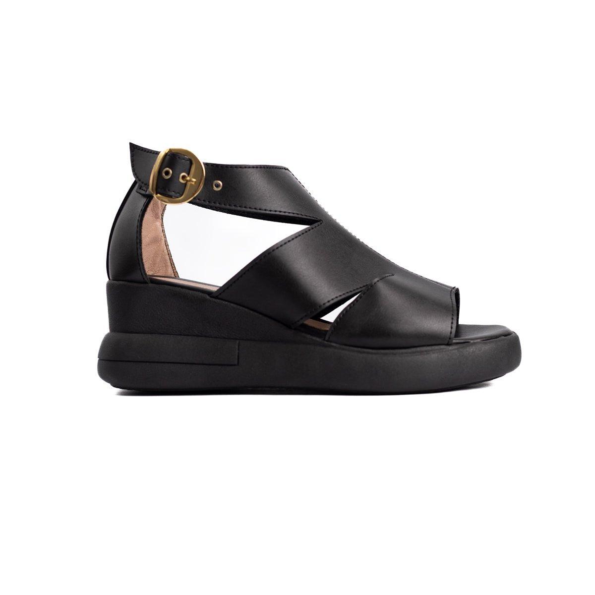 SANDALIAS CASUALES MUJER SQUILAZI NEGRO - 4