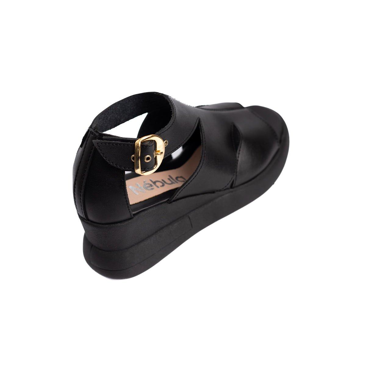 SANDALIAS CASUALES MUJER SQUILAZI NEGRO - 6