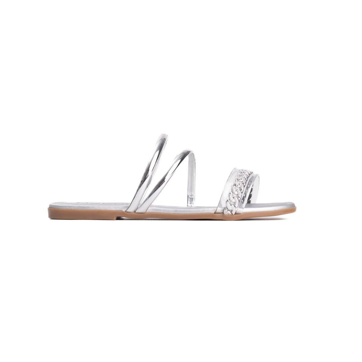 SANDALIAS CASUALES MUJER PALOMA PLATEADO - 5