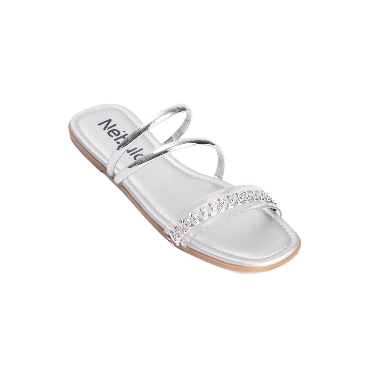 SANDALIAS CASUALES MUJER PALOMA PLATEADO - 6