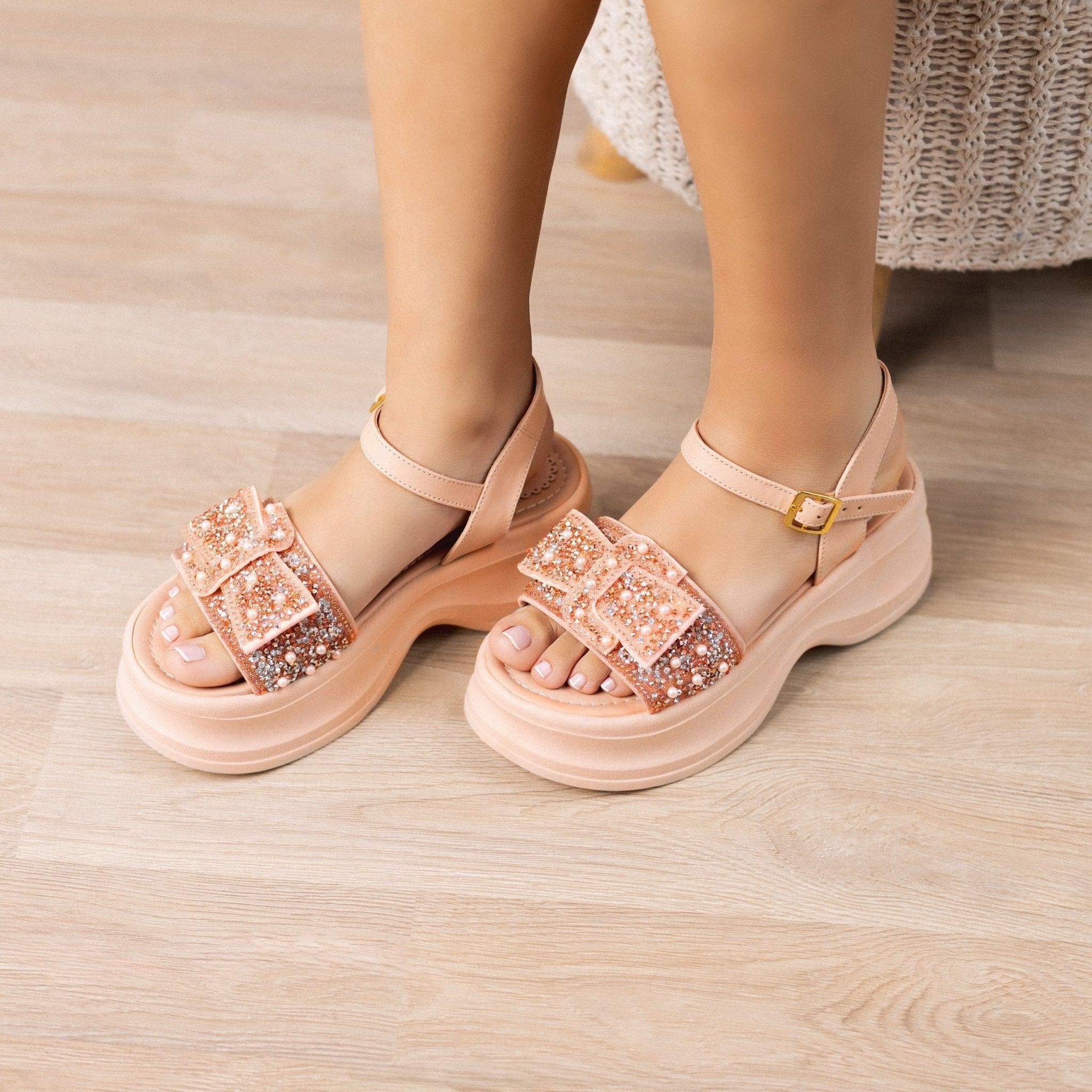 SANDALIAS CASUALES MUJER NAYDEN PALO ROSA - 1