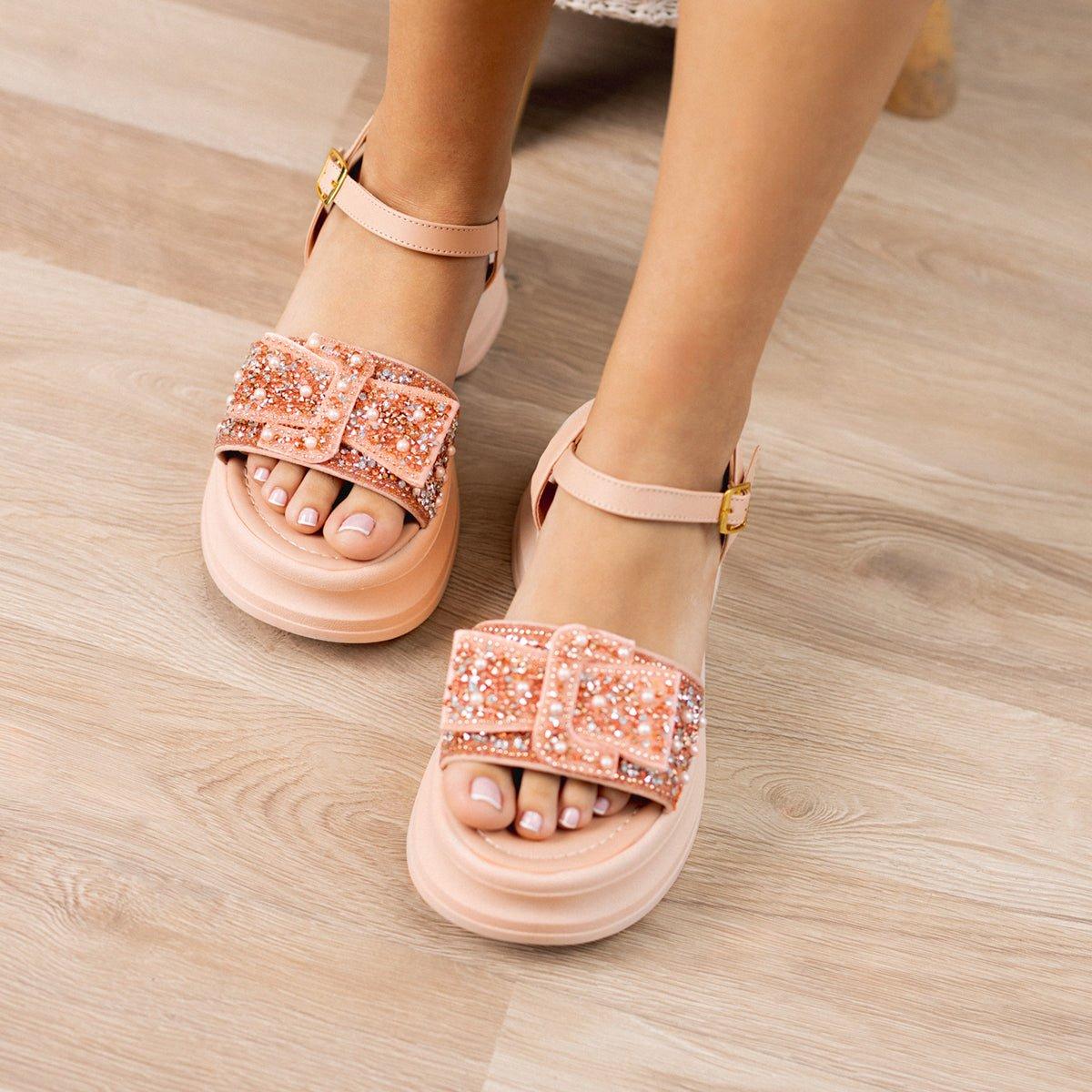 SANDALIAS CASUALES MUJER NAYDEN PALO ROSA - 2