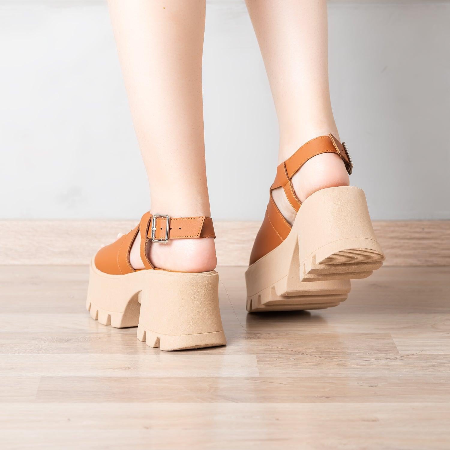 SANDALIAS CASUALES MUJER VENUS CAMEL - 3