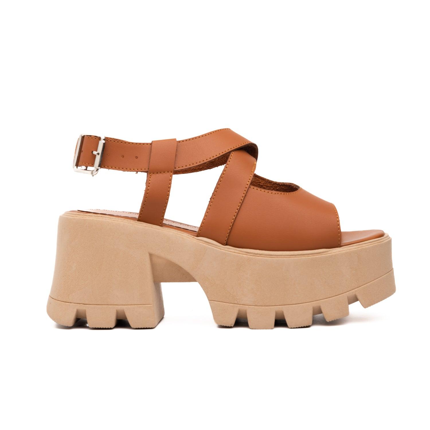 SANDALIAS CASUALES MUJER VENUS CAMEL - 4