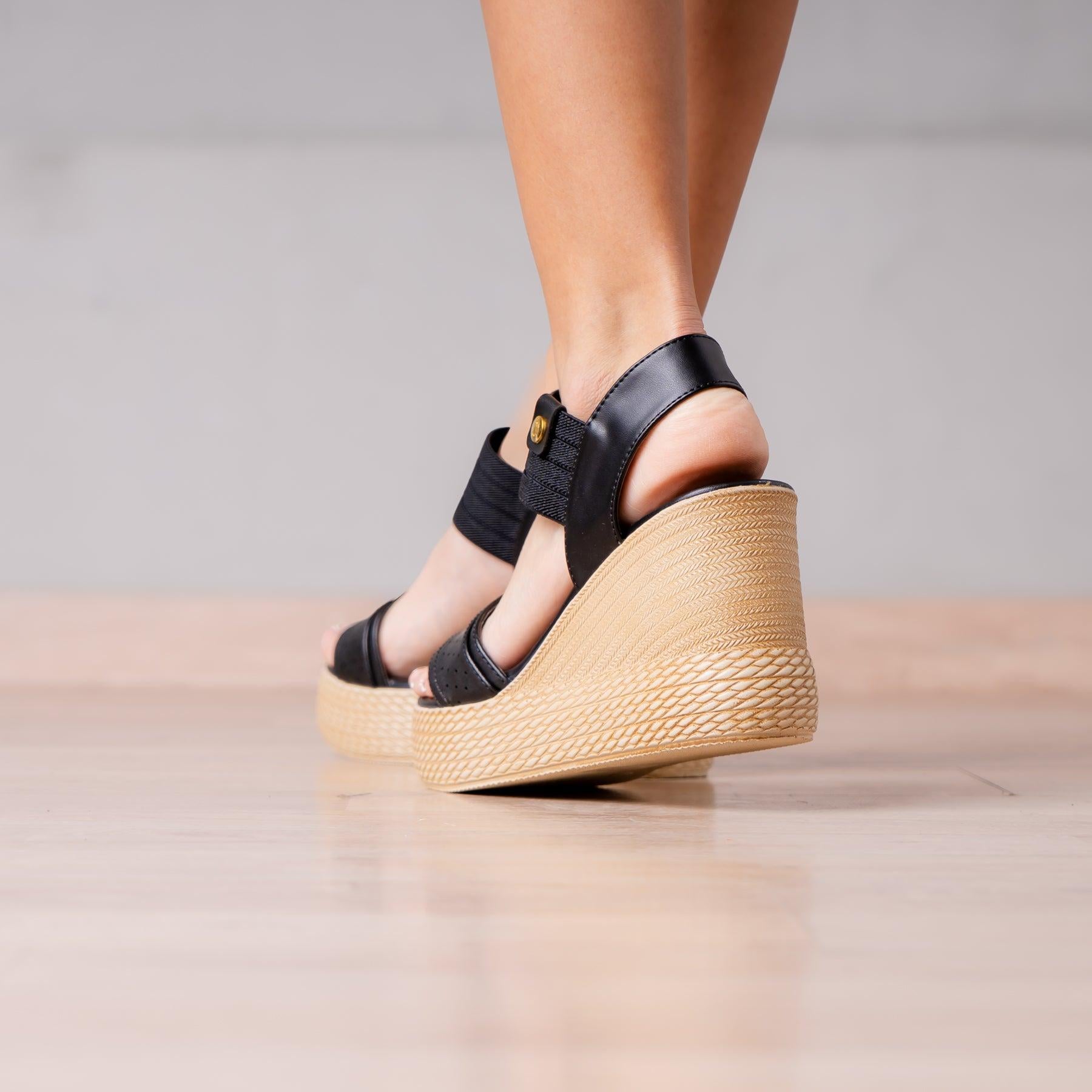SANDALIAS CASUALES MUJER ZACARIAS NEGRO - 3