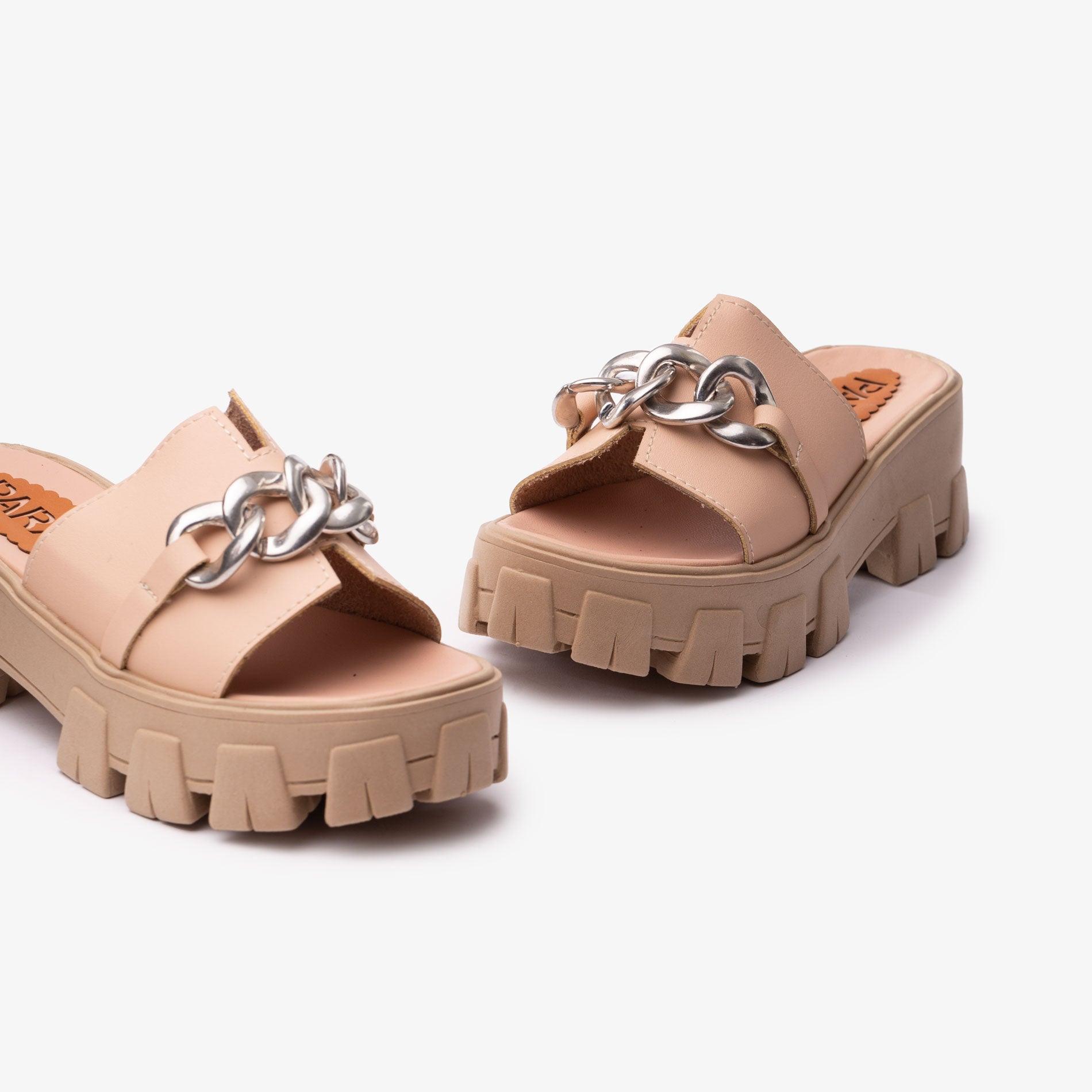 SANDALIAS CASUALES MUJER SAINTES BEIGE - 4