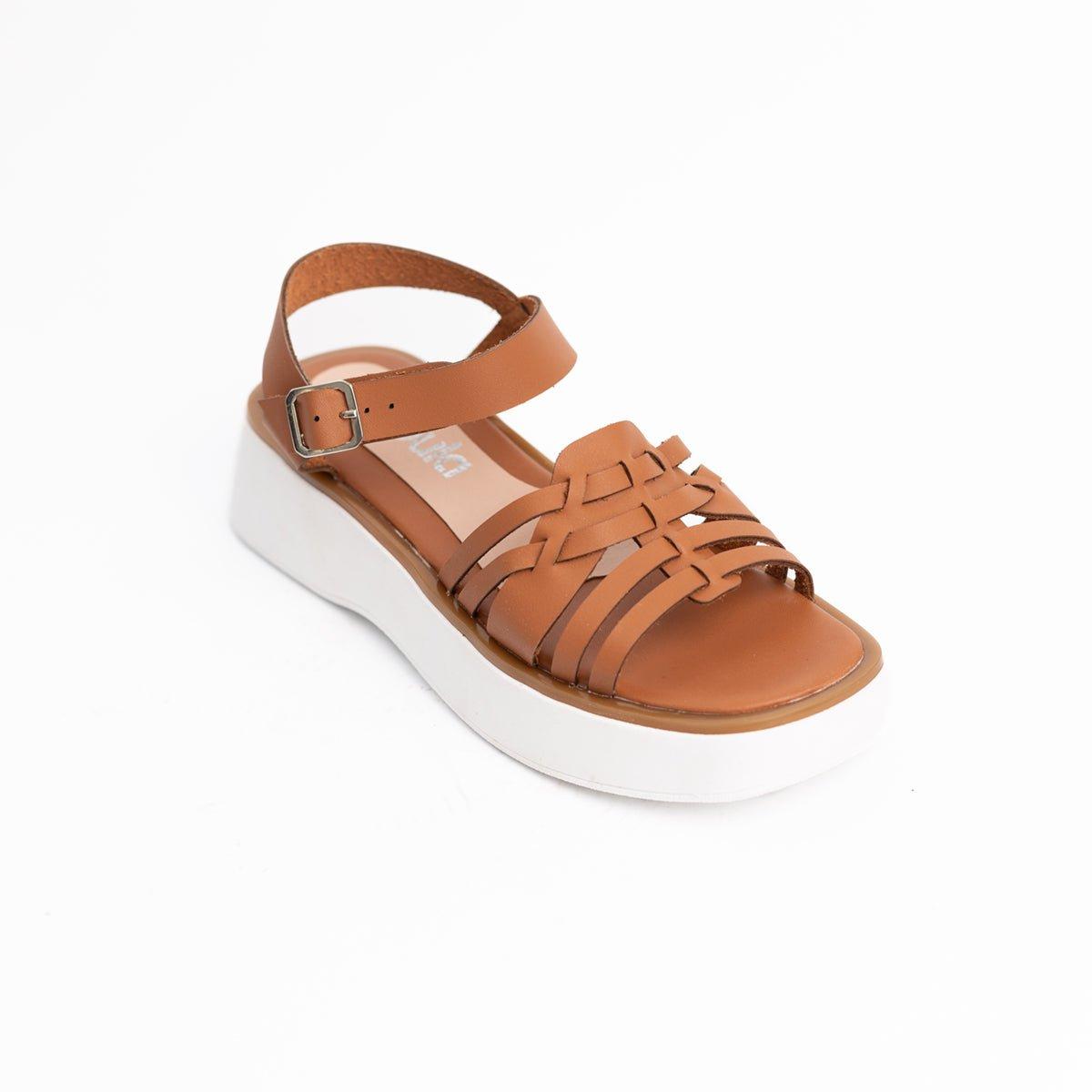 SANDALIAS CASUALES MUJER NURIAH CAMEL - 5