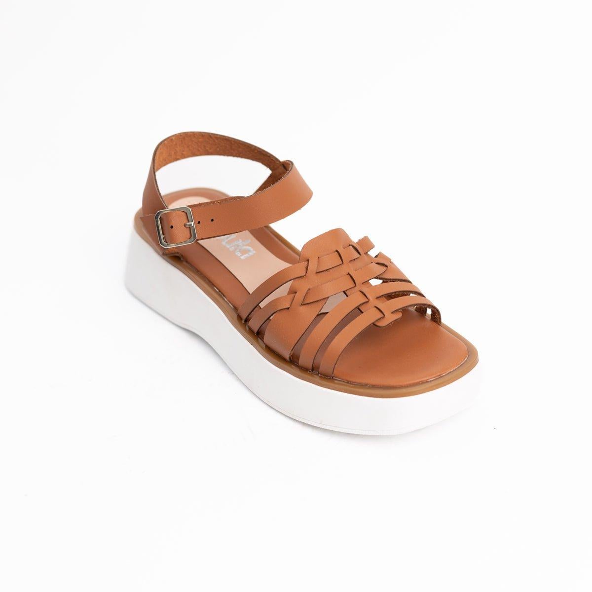 SANDALIAS CASUALES MUJER NURIAH CAMEL - 5
