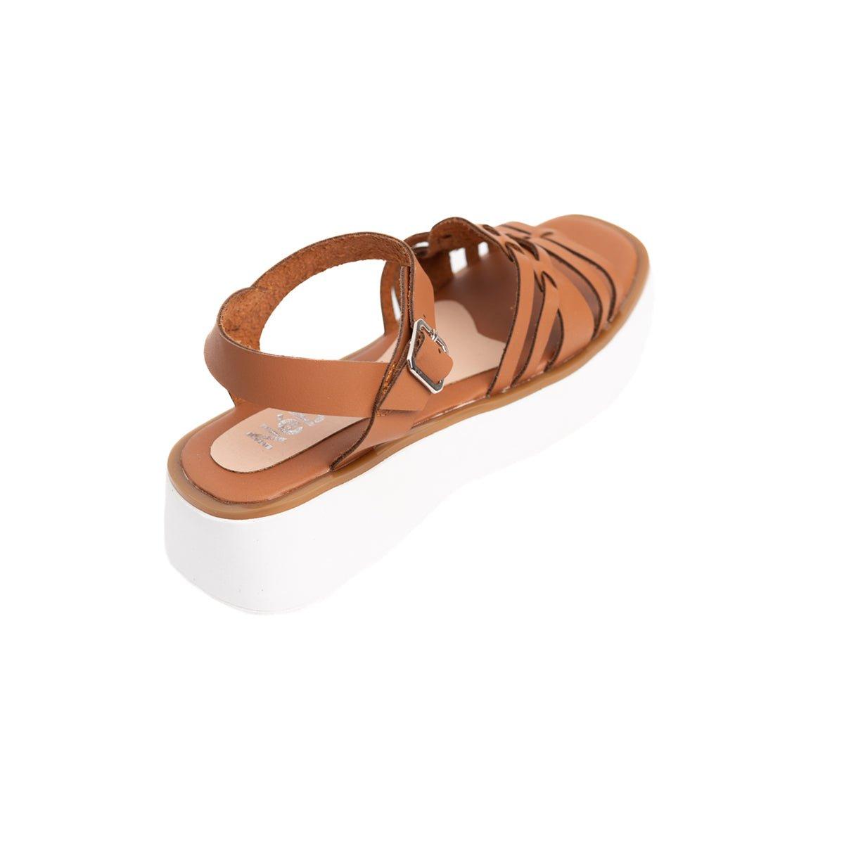 SANDALIAS CASUALES MUJER NURIAH CAMEL - 6