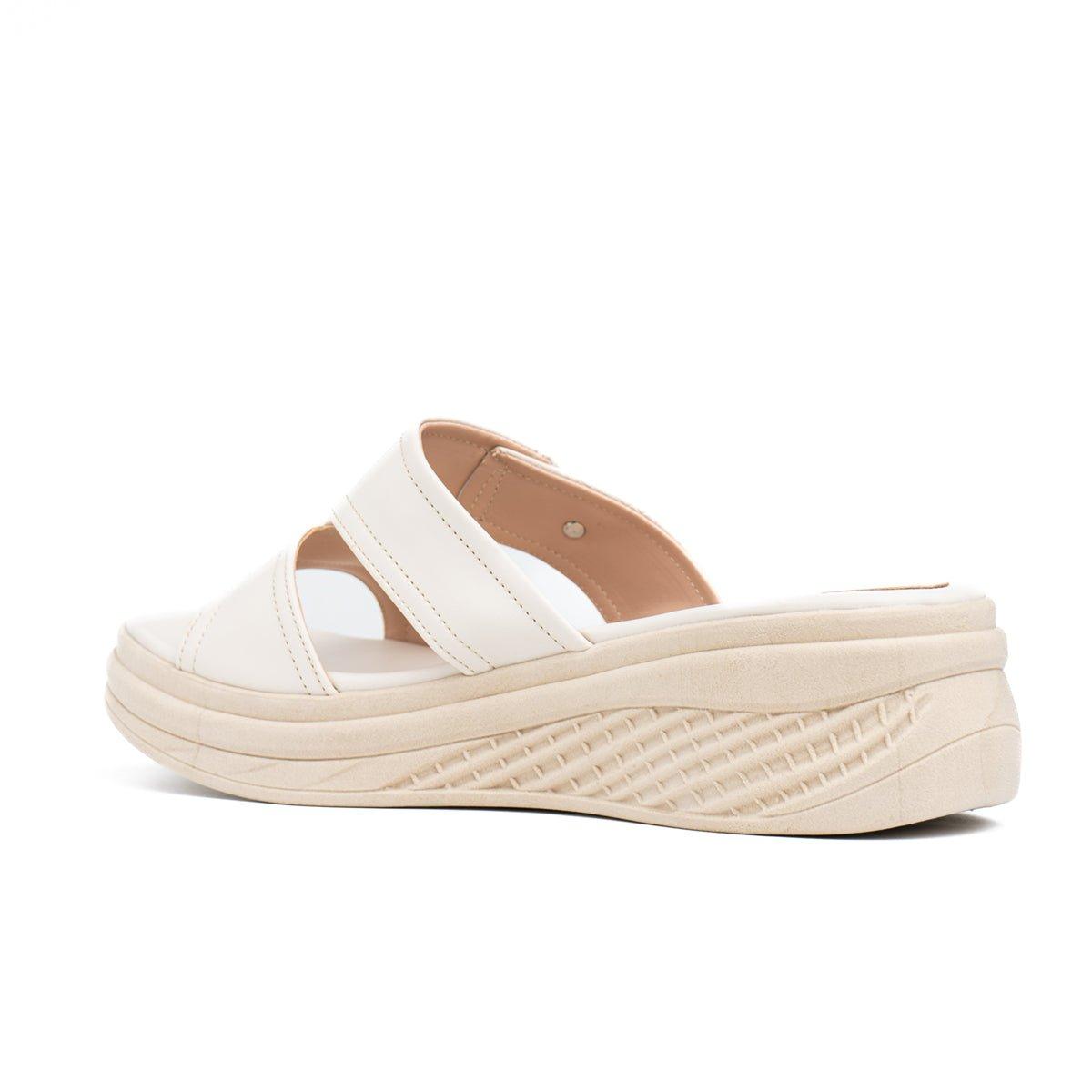SANDALIAS CASUALES MUJER HEMIX HUESO - 6
