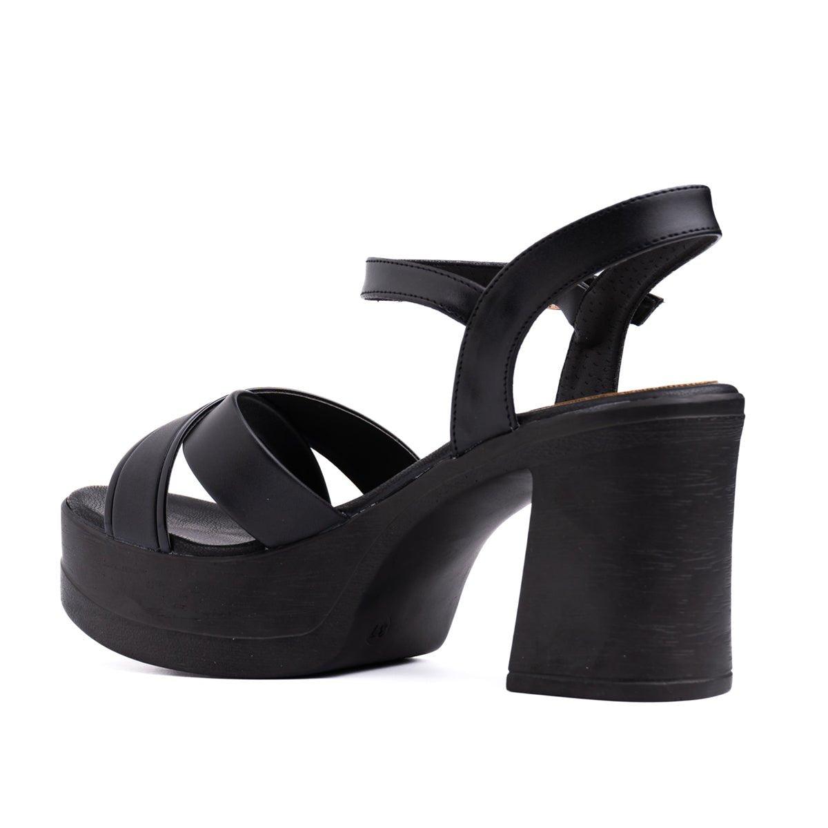 SANDALIAS DE VESTIR MUJER STHUANI NEGRO - 6