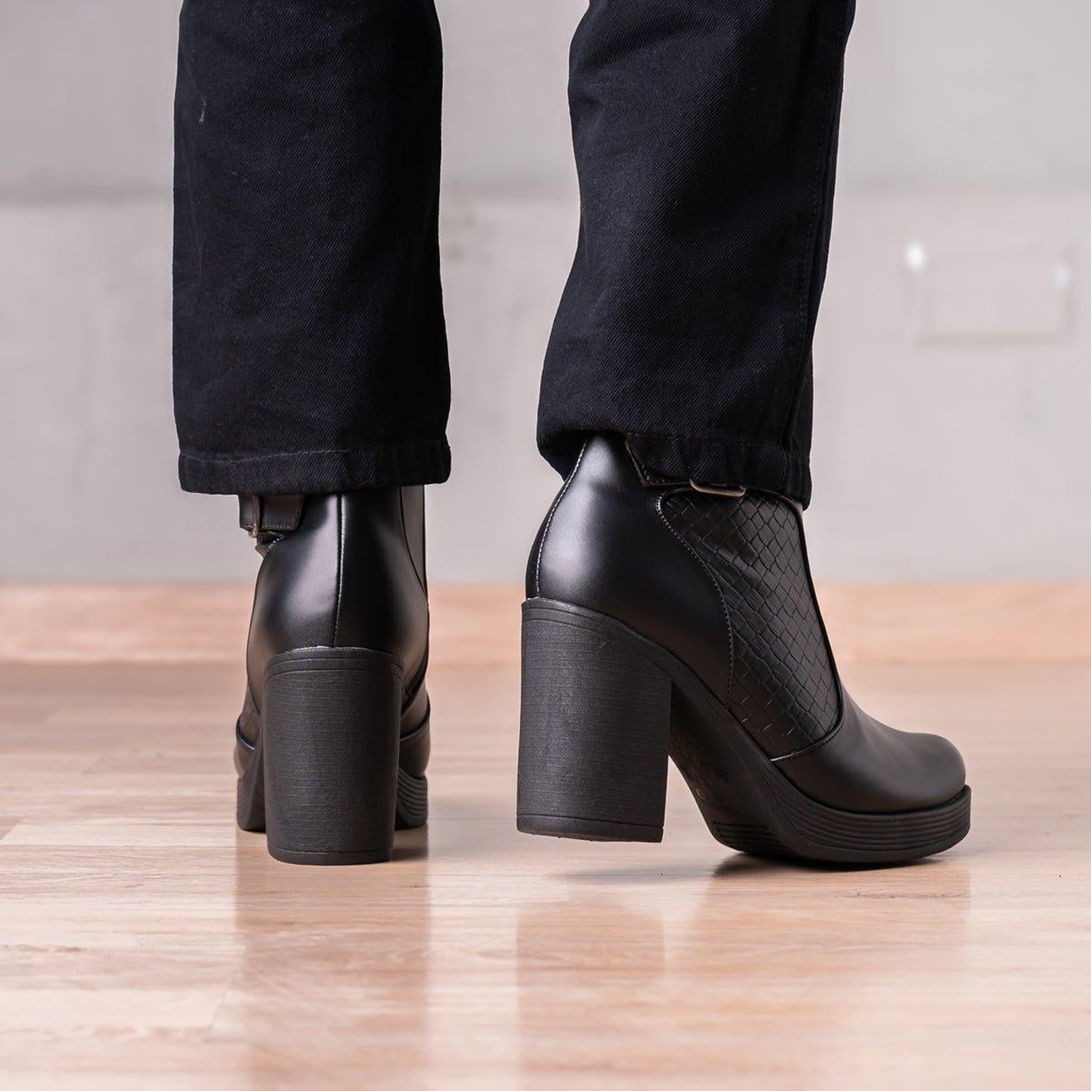 BOTINES MUJER ROZBERITH NEGRO - 3