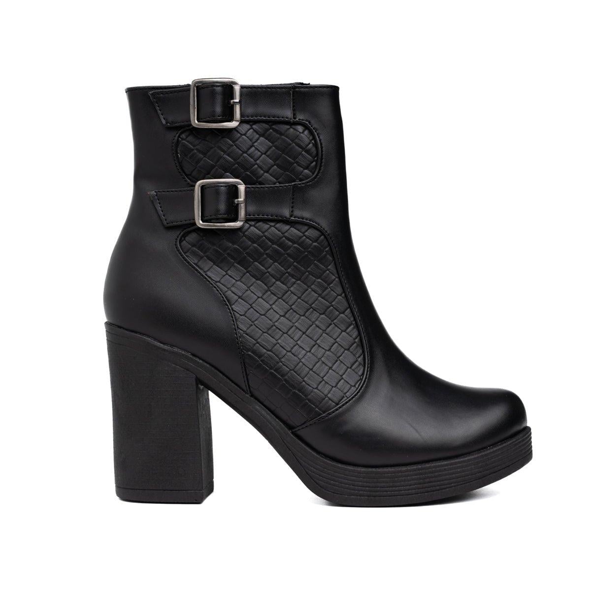 BOTINES MUJER ROZBERITH NEGRO - 4