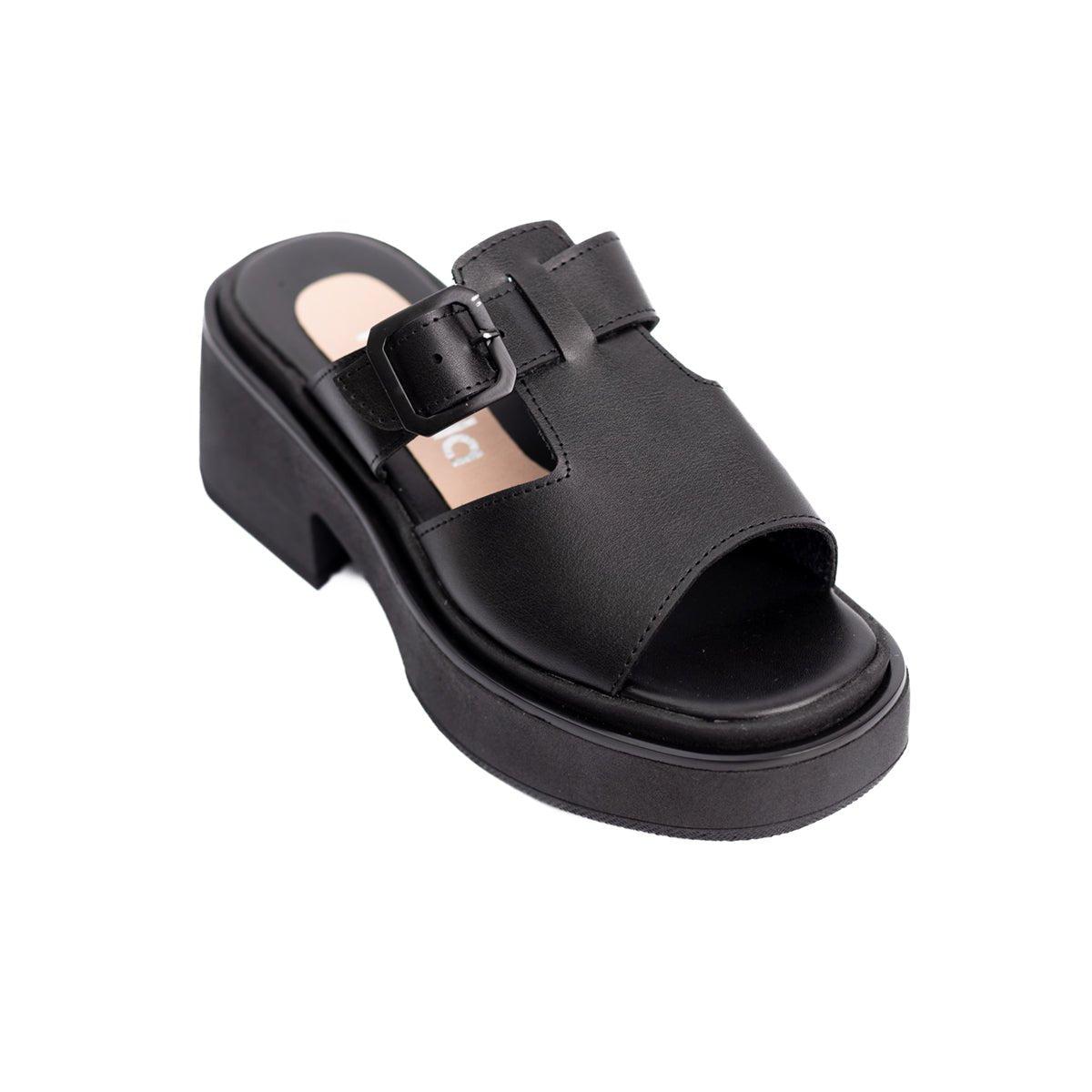 SANDALIAS CASUALES MUJER GUSTOV NEGRO - 5