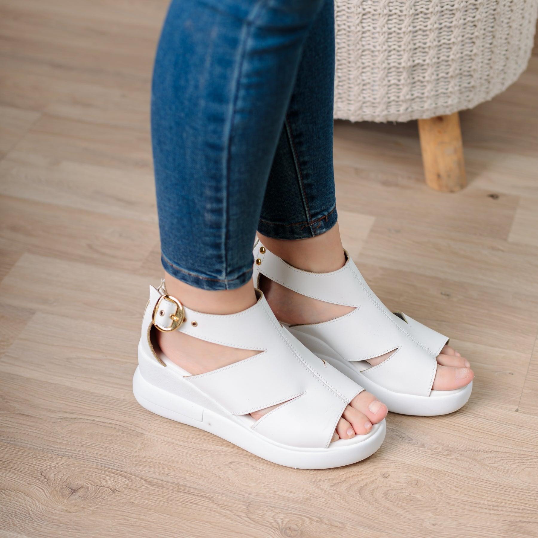 SANDALIAS CASUALES MUJER SQUILAZI BLANCO - 1