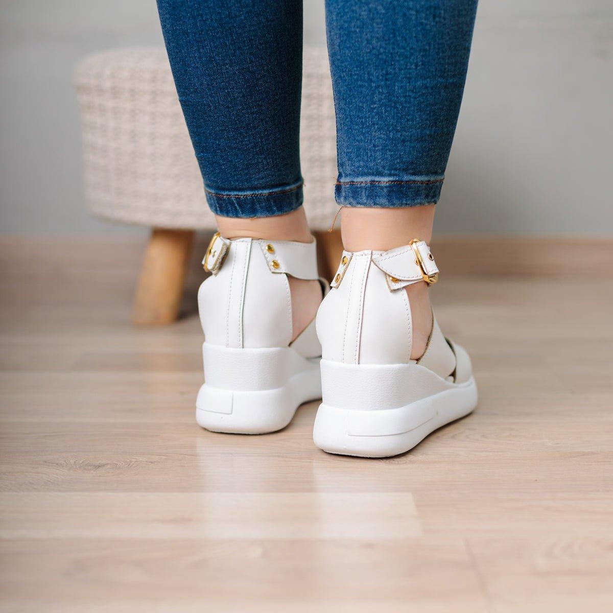 SANDALIAS CASUALES MUJER SQUILAZI BLANCO - 3
