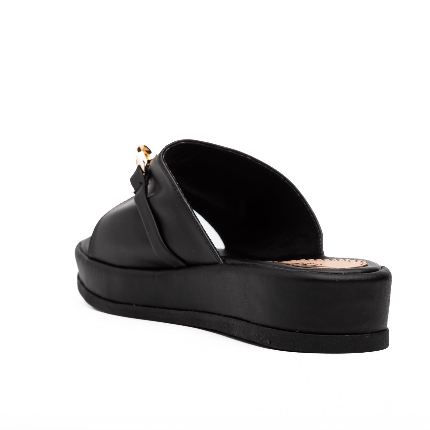 SANDALIAS CASUALES MUJER LIVORNO NEGRO - 4
