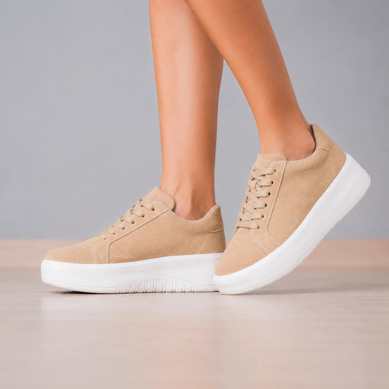 ZAPATILLAS URBANAS MUJER GANTE BEIGE - 1