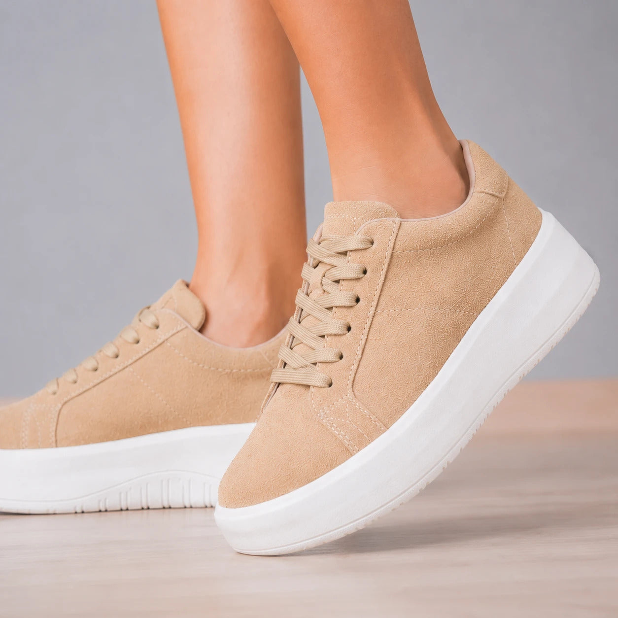 ZAPATILLAS URBANAS MUJER GANTE BEIGE - 5