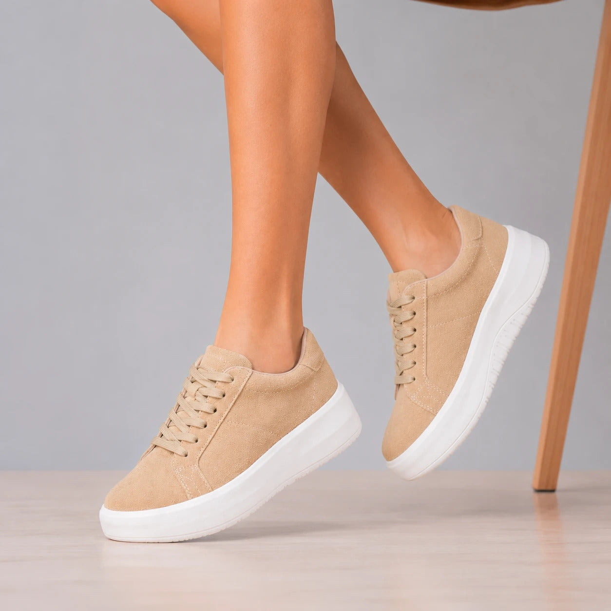 ZAPATILLAS URBANAS MUJER GANTE  BEIGE - 6