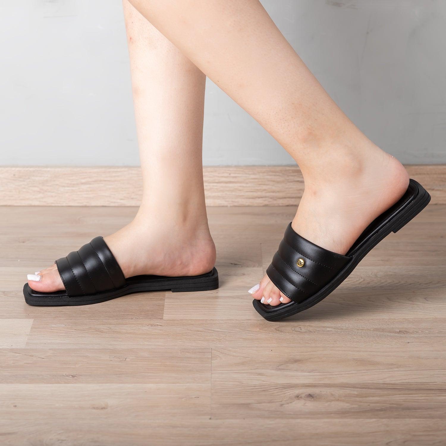 SANDALIAS CASUALES MUJER PITRAZ NEGRO - 1