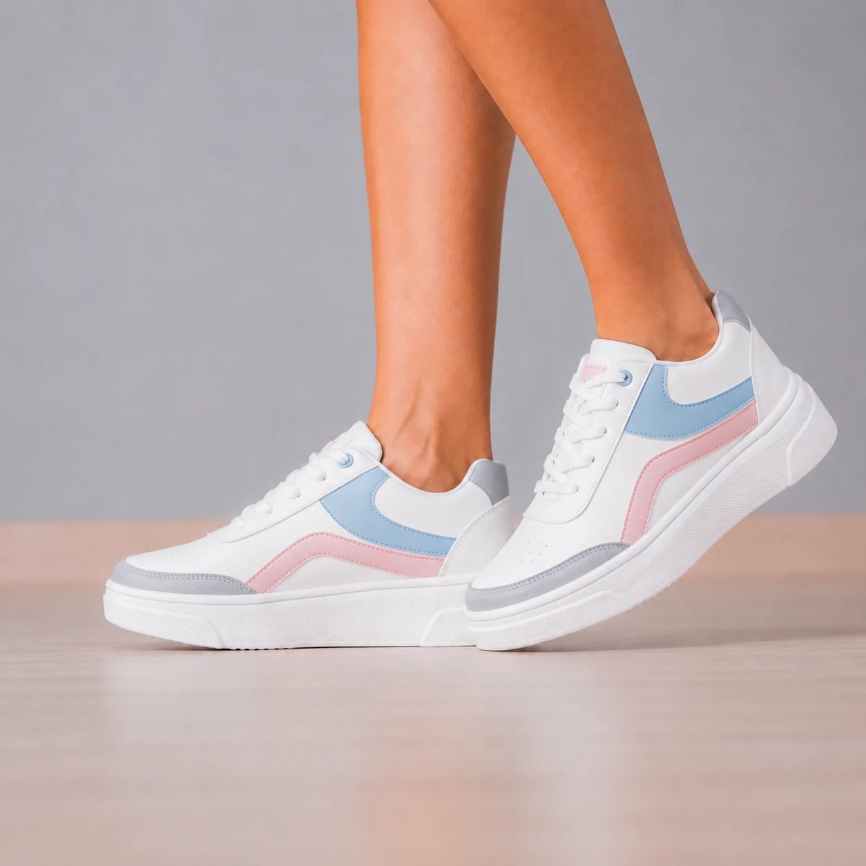 ZAPATILLAS URBANAS MUJER BOOM CELESTE - 1