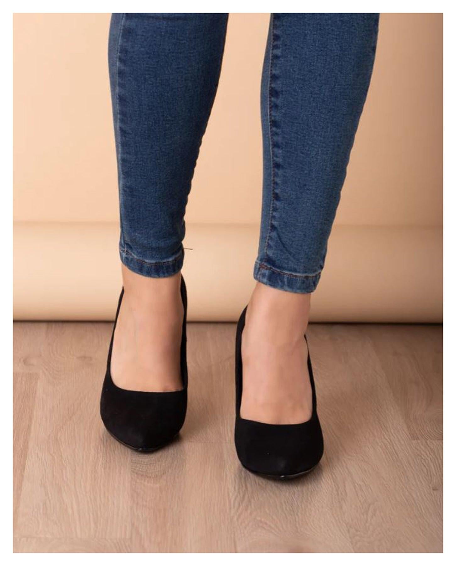 STILETTOS MUJER PIREO NEGRO GAMUZA - 2