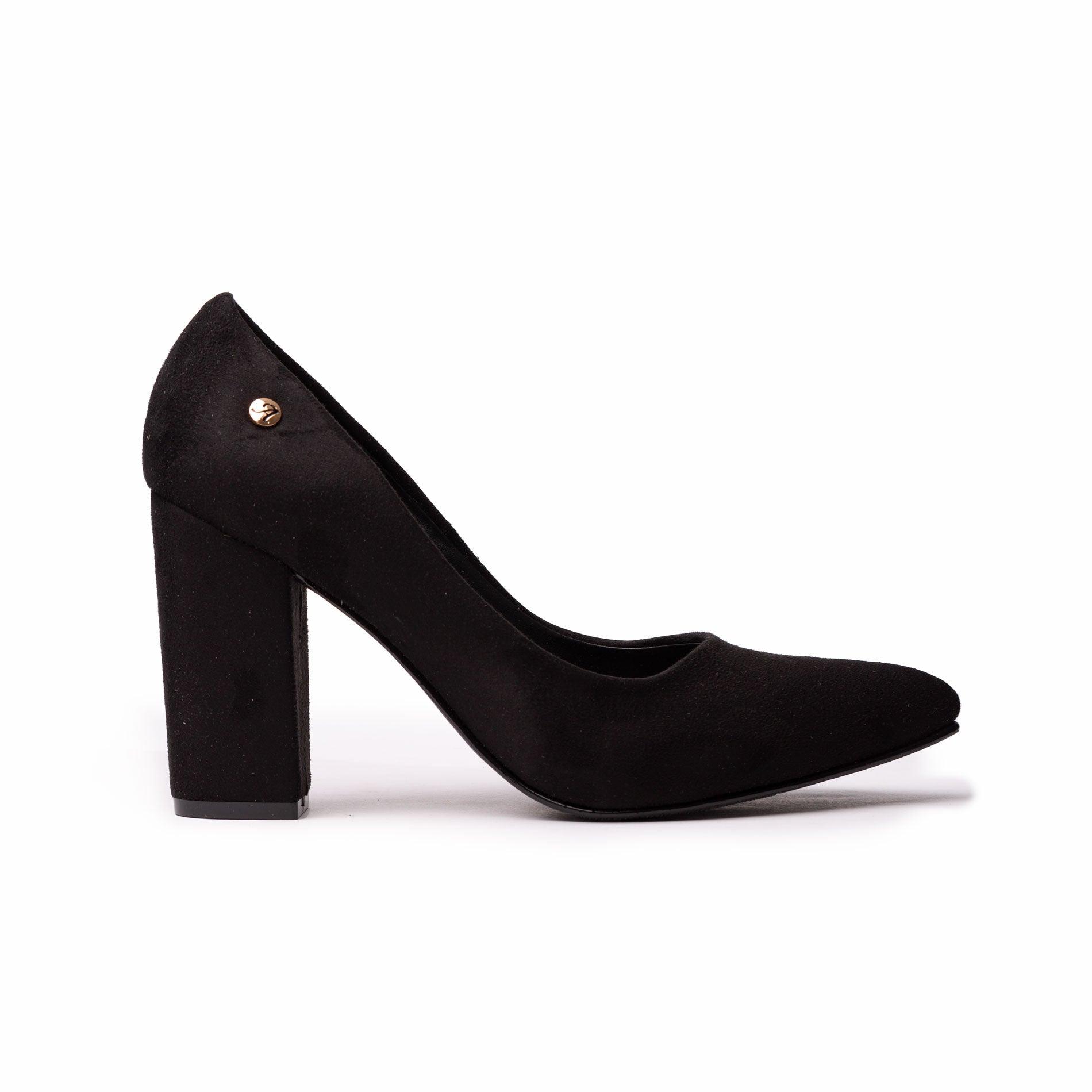 STILETTOS MUJER PIREO NEGRO GAMUZA - 4