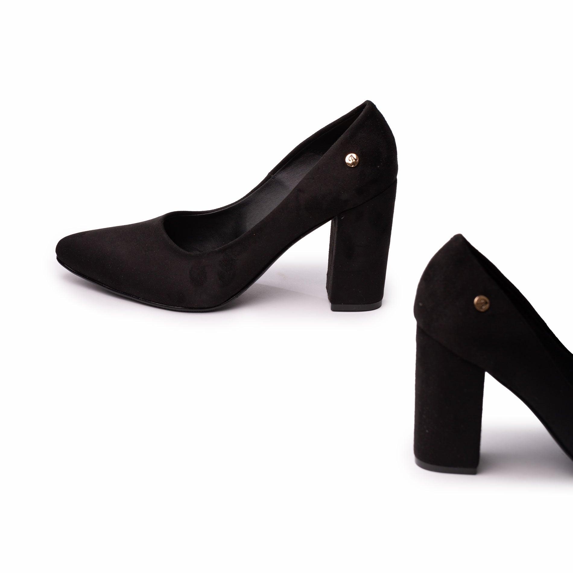 STILETTOS MUJER PIREO NEGRO GAMUZA - 7