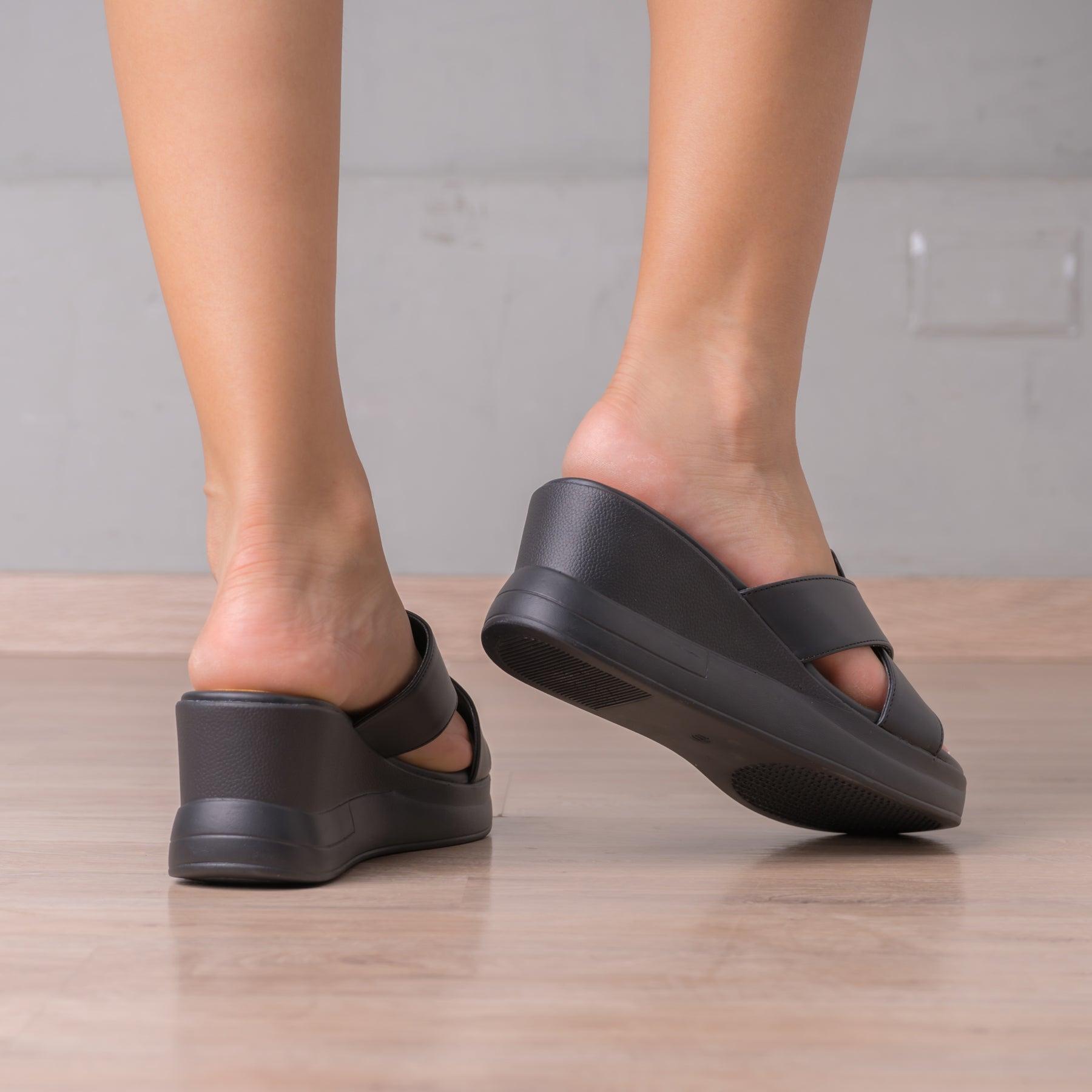 SANDALIAS CASUALES MUJER SIXERS NEGRO - 3